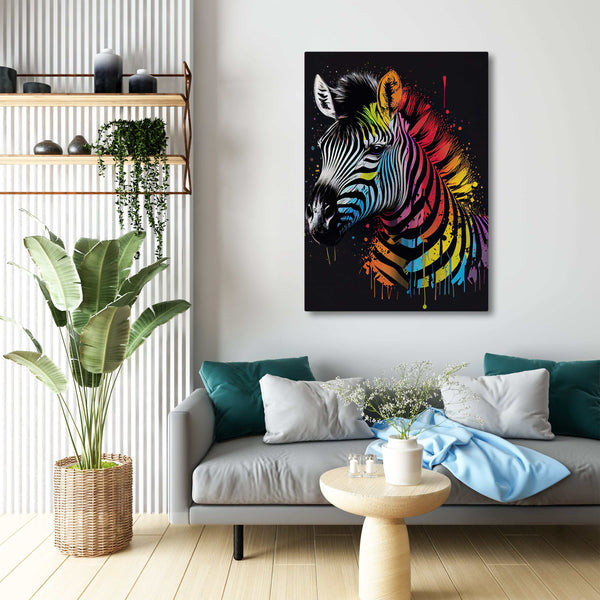 Tableau Pop Art Zebre | TableauDecoModerne®