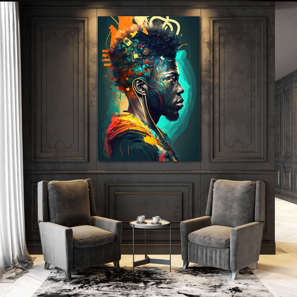 Tableau Portrait Africain | TableauDecoModerne®