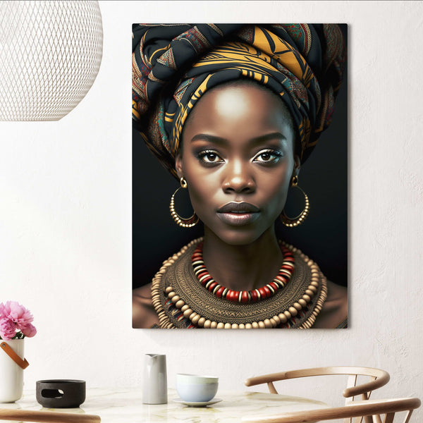 Tableau Portrait Femme Africaine | TableauDecoModerne®
