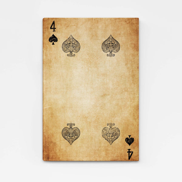 Tableau Quatre de Pique Vintage | TableauDecoModerne®