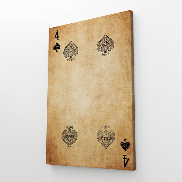 Tableau Quatre de Pique Vintage | TableauDecoModerne®