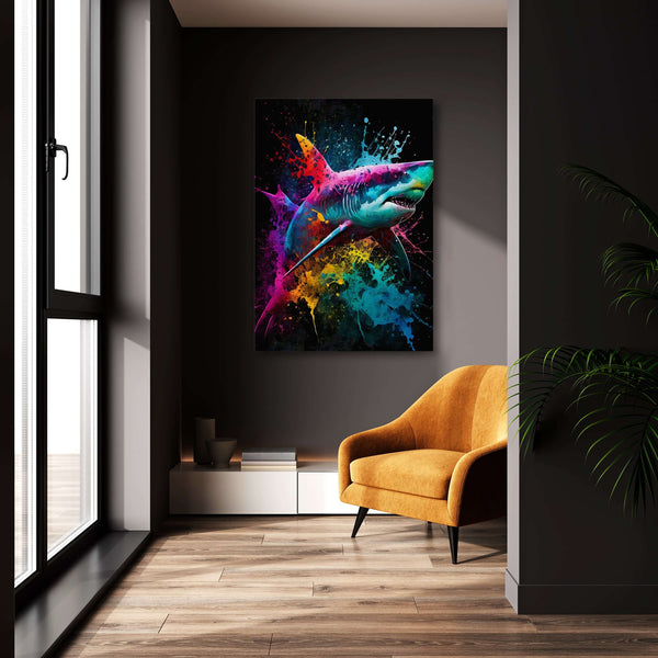 Tableau Requin Pop Art | TableauDecoModerne®