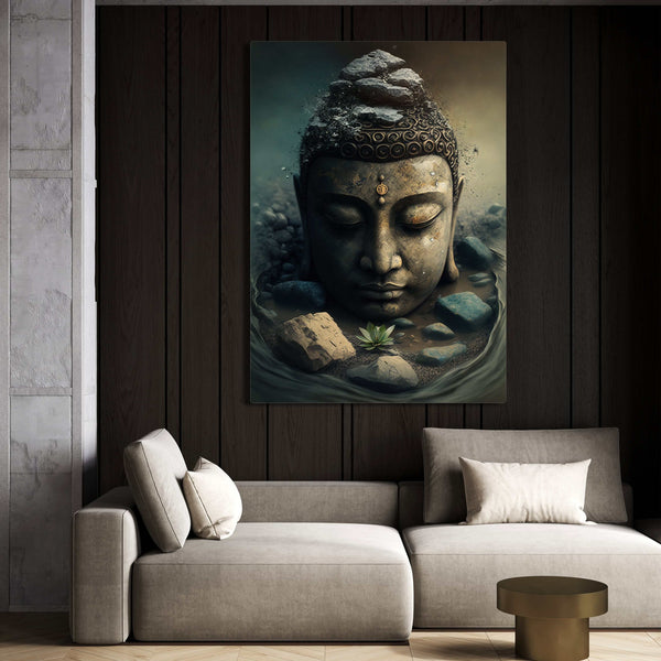 Tableau Tete de Bouddha | TableauDecoModerne®