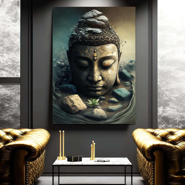 Tableau Tete de Bouddha | TableauDecoModerne®