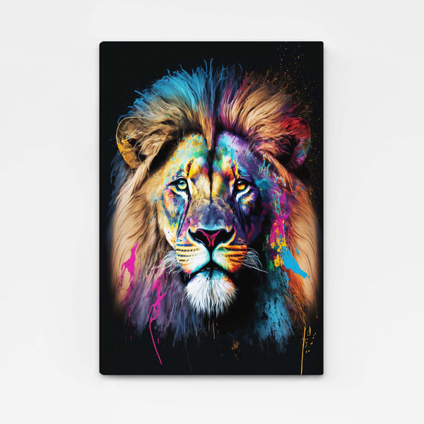 Tableau Tete de Lion Pop Art  TableauDecoModerne®