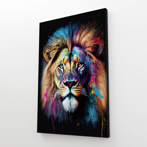 Tableau Tete de Lion Pop Art  TableauDecoModerne®