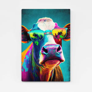 Tableau Vache Pop Art Cool | TableauDecoModerne®