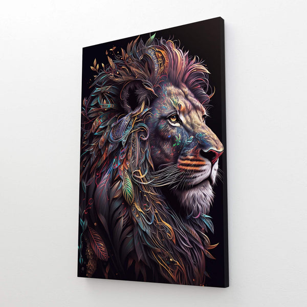 Tableau de Lion en Couleur | TableauDecoModerne®