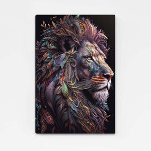 Tableau de Lion en Couleur | TableauDecoModerne®