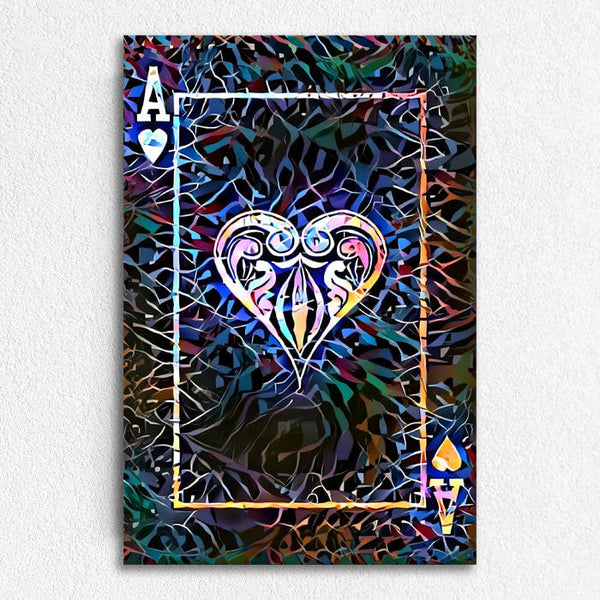 Tableau As de Coeur Coloré | TableauDecoModerne®