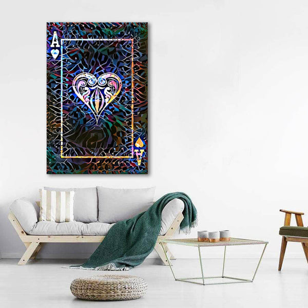Tableau As de Coeur Coloré | TableauDecoModerne®