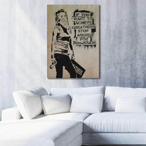 Tableau Street Art Banksy Citation | TableauDecoModerne®