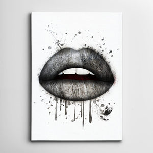 Tableau Sexy Lèvres Noir | | TableauDecoModerne®