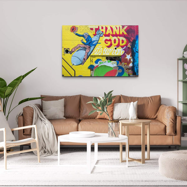 Tableau Street Art Bomb Nucleaire | TableauDecoModerne®