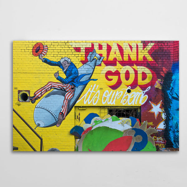 Tableau Street Art Bomb Nucleaire | TableauDecoModerne®