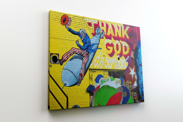 Tableau Street Art Bomb Nucleaire | TableauDecoModerne®
