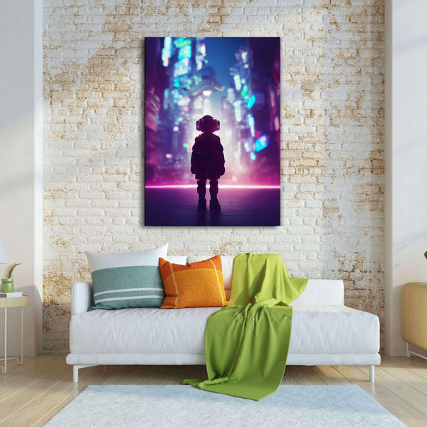 Tableau Espace Cyberpunk | TableauDecoModerne®