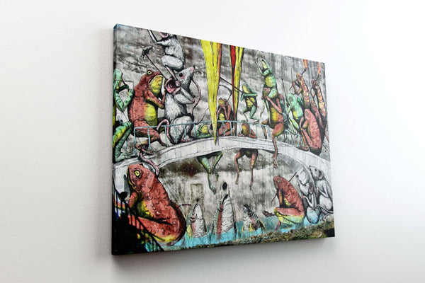 Tableau Street Art Grenouilles | TableauDecoModerne®