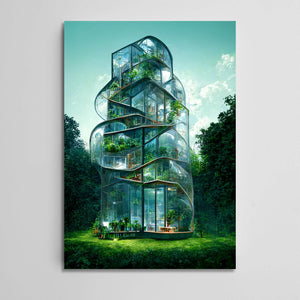  Tableau Futuriste Maison d'architecte | TableauDecoModerne®