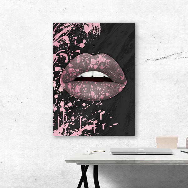 Tableau Lèvres Rose | TableauDecoModerne®
