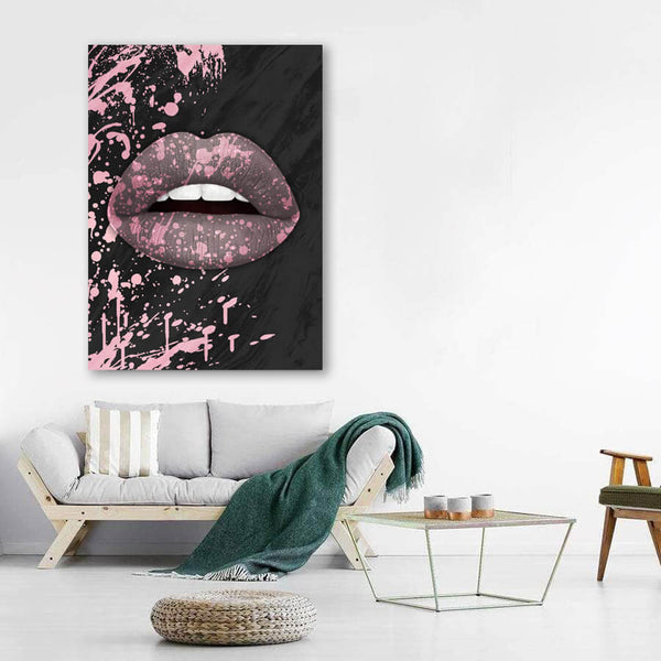 Tableau Lèvres Rose | TableauDecoModerne®