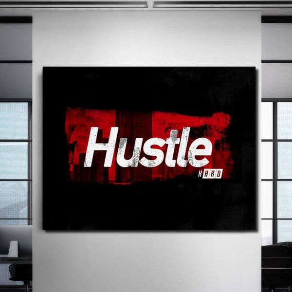 Tableau Motivation Hustle Hard | TableauDecoModerne®