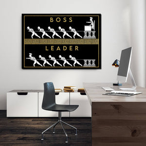 Tableau Motivation Boss vs Leader | TableauDecoModerne®