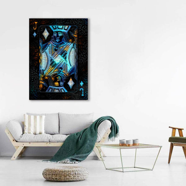 Tableau Valet de Carreau Bleu | TableauDecoModerne®