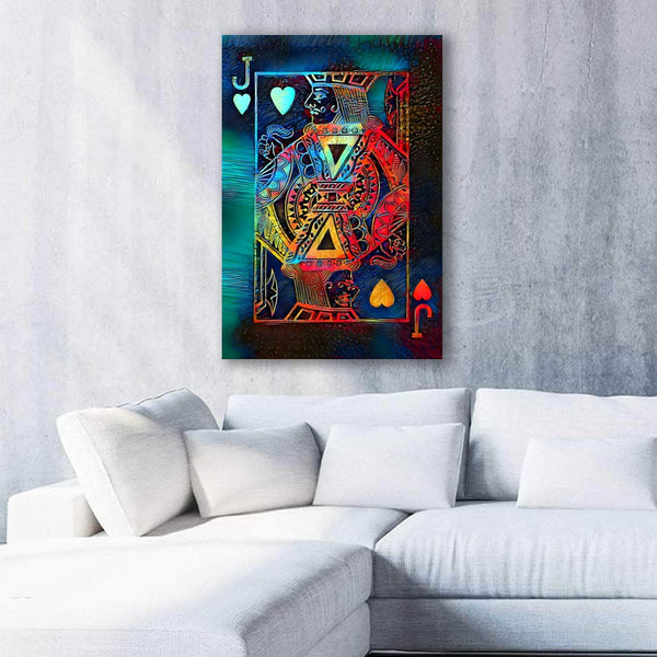 Tableau Valet de Coeur Orange | TableauDecoModerne®