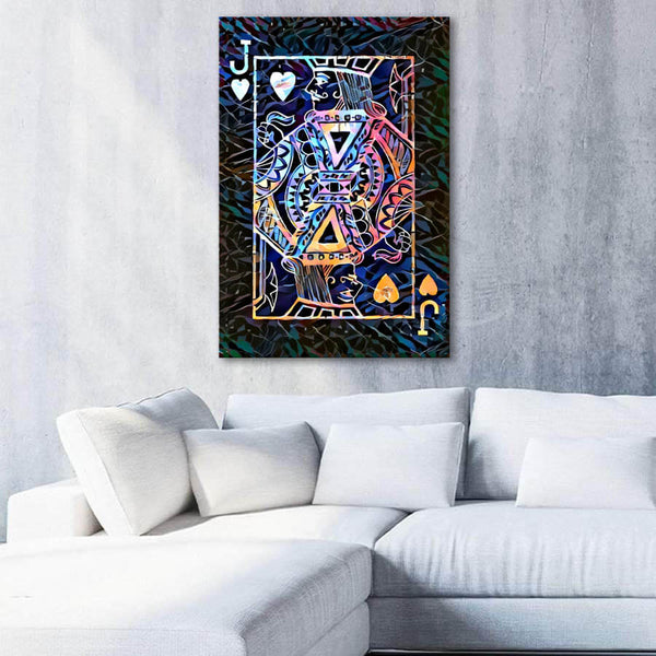 Tableau Valet de Coeur Coloré | TableauDecoModerne®