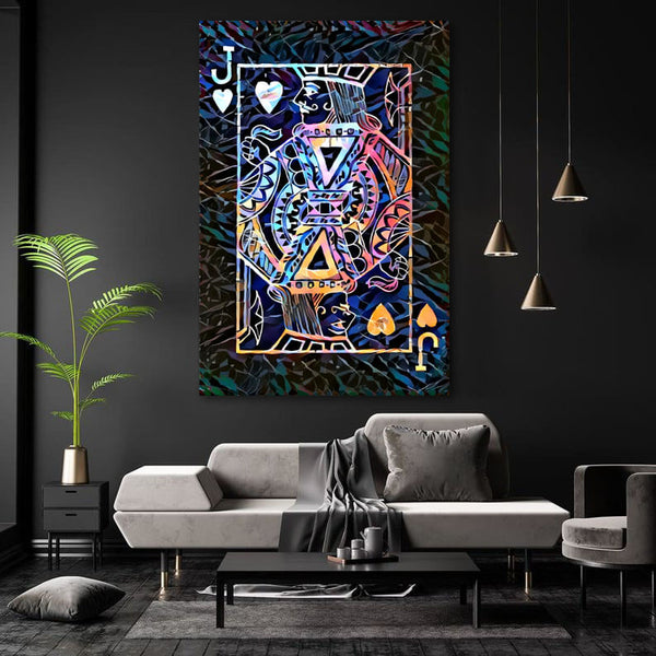 Tableau Valet de Coeur Coloré | TableauDecoModerne®