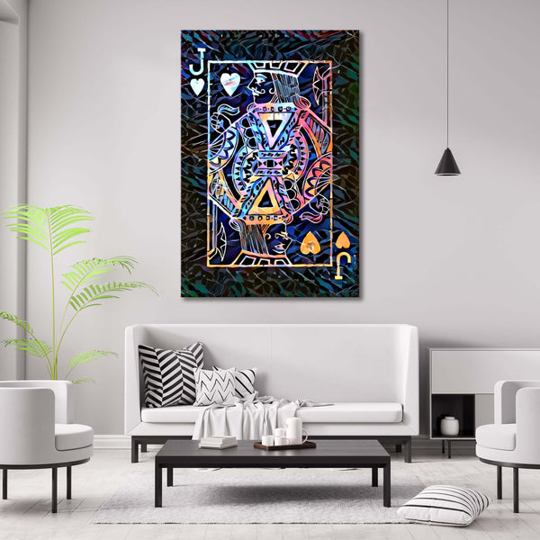 Tableau Valet de Coeur Coloré | TableauDecoModerne®