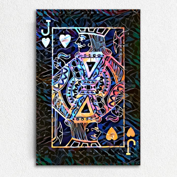 Tableau Valet de Coeur Coloré | TableauDecoModerne®