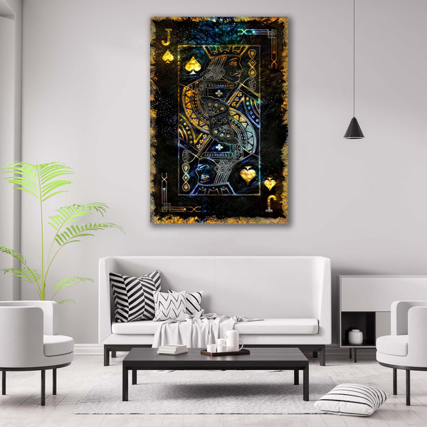 Tableau Valet de Pique Or | TableauDecoModerne®