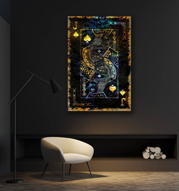 Tableau Valet de Pique Or | TableauDecoModerne®