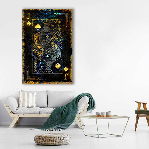 Tableau Valet de Pique Or | TableauDecoModerne®