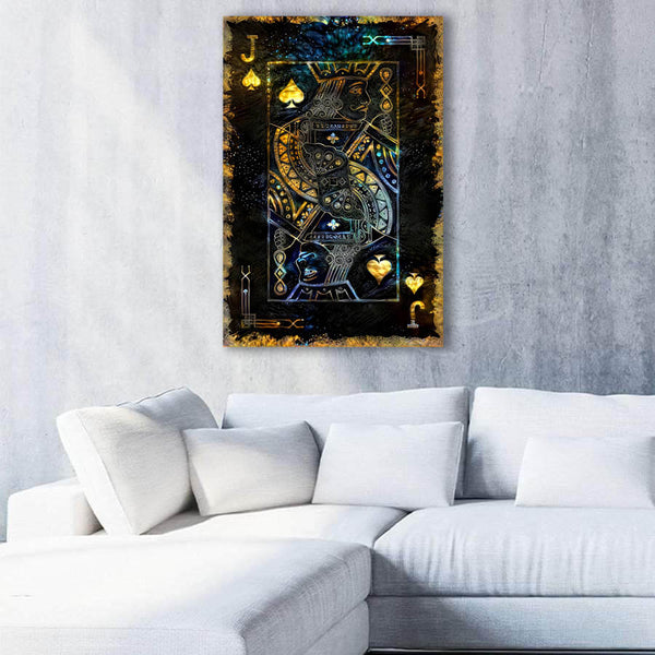 Tableau Valet de Pique Or | TableauDecoModerne®
