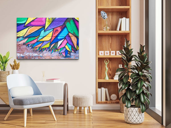 Tableau Street Art Feuilles | TableauDecoModerne®