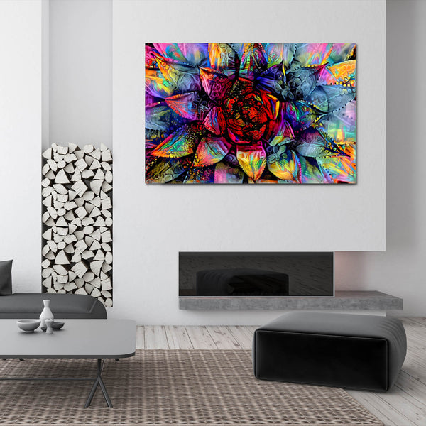Tableau Feuille Echeveria | TableauDecoModerne®
