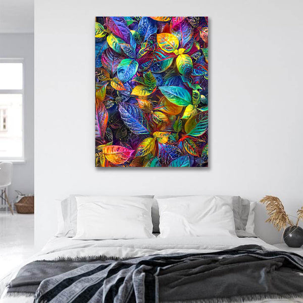Tableau Feuilles Multicolore | TableauDecoModerne®