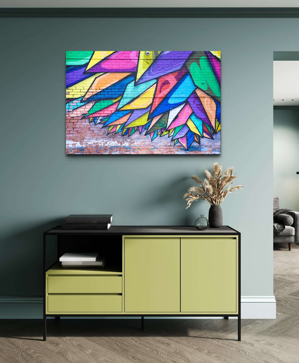 Tableau Street Art Feuilles | TableauDecoModerne®