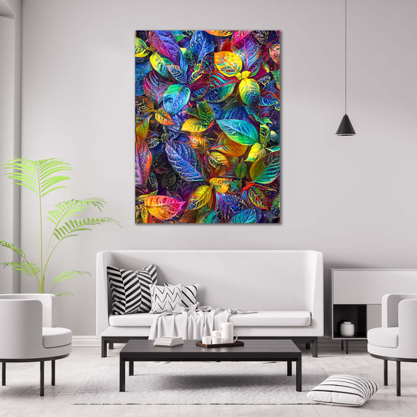 Tableau Feuilles Multicolore | TableauDecoModerne®