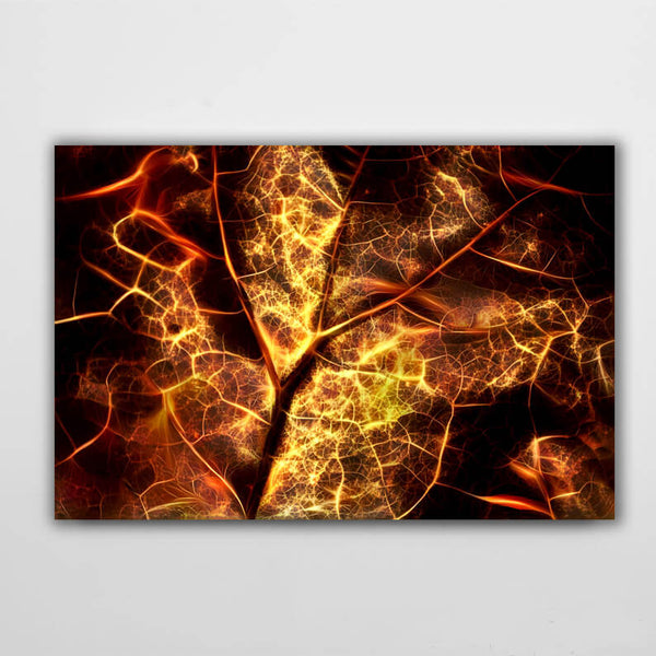 Tableau Feuille en Or | TableauDecoModerne®