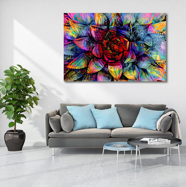 Tableau Feuille Echeveria | TableauDecoModerne®