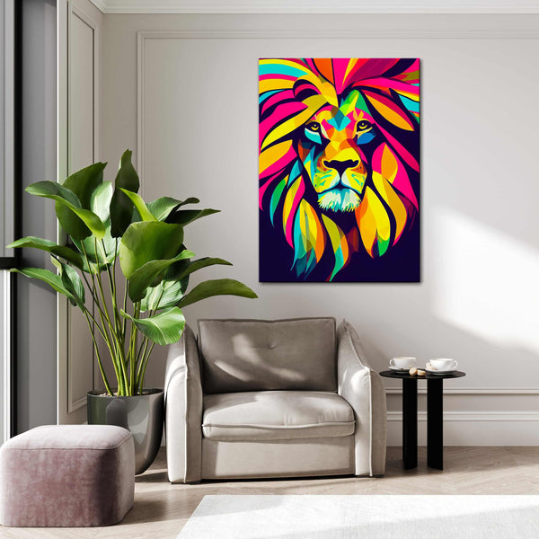 Lion Pop Art | TableauDecoModerne®