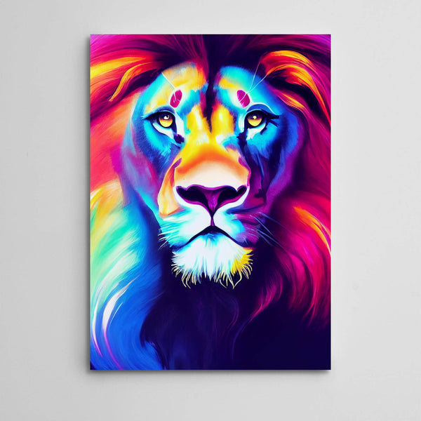 Tableau Lion Pop Art | TableauDecoModerne®