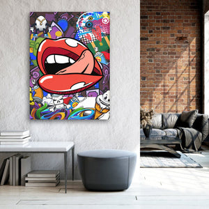 Tableau Pop Art Lèvre | TableauDecoModerne®