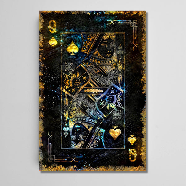 Tableau Dame de Pique Or | TableauDecoModerne®