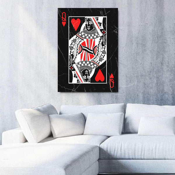 Tableau Dame de Coeur Rouge | TableauDecoModerne®