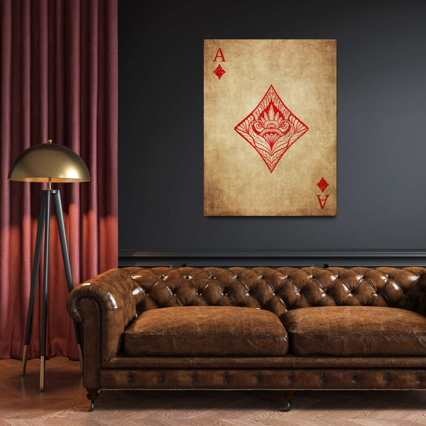 Tableau As de Carreau Vintage | TableauDecoModerne®